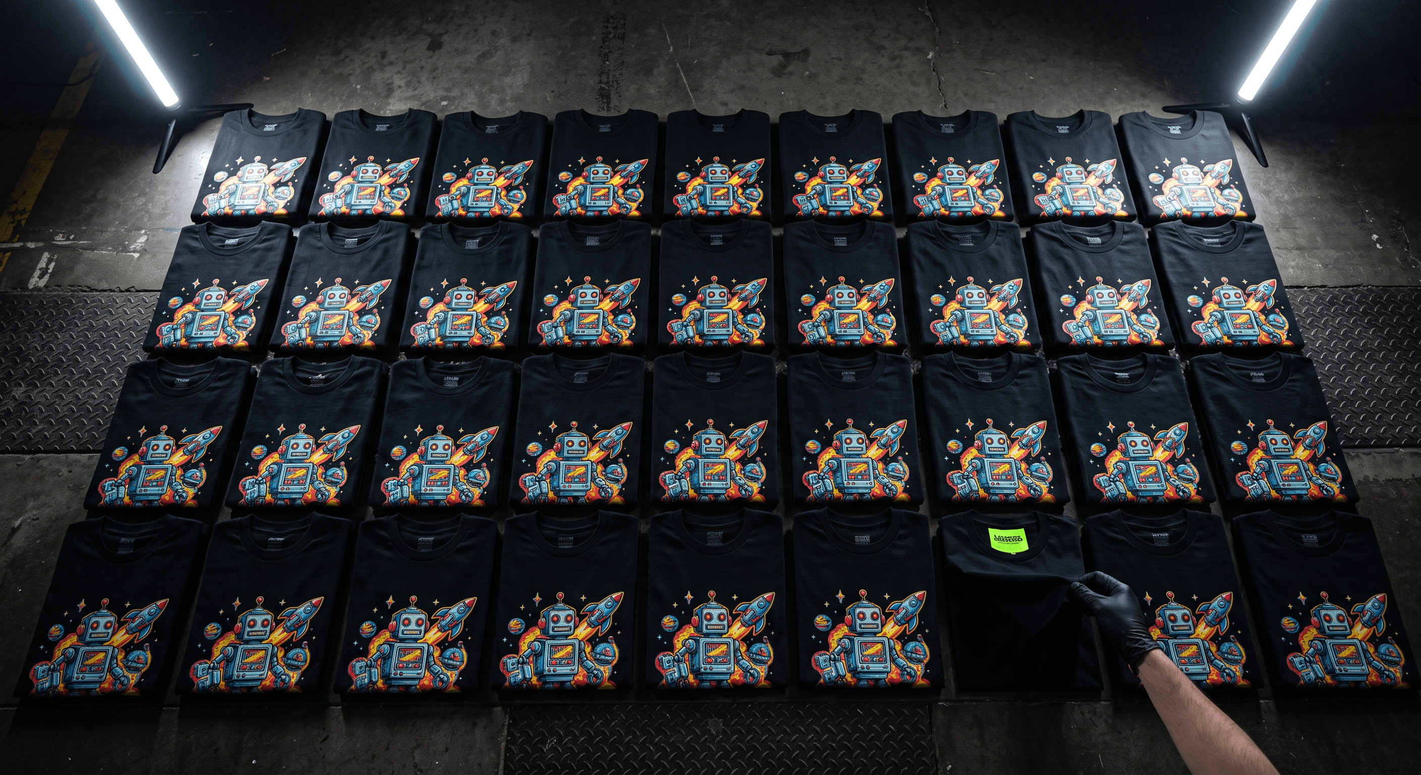 Corporate campaign merch run, Ghost Builder Production